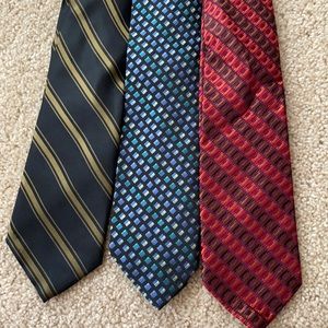 J Hanes Barnes lot of 3 ties